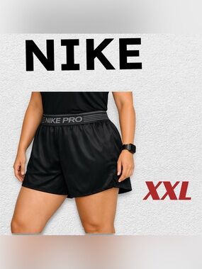 ⬇️🇺🇸👌GUC NIKE | XXL | Black Athletic 2-in-1 Training Shorts*